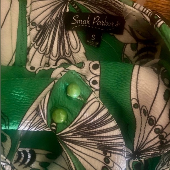 Emerald Green Butterfly Wide-Leg Jumpsuit - Picture 4 of 8